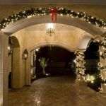 Christmas garland archway